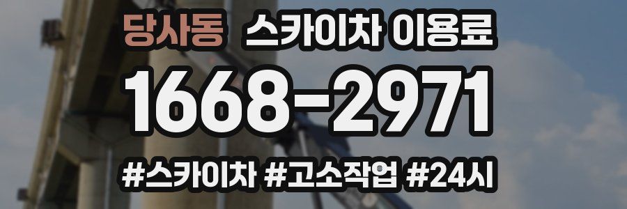당사동 스카이차 이용료
