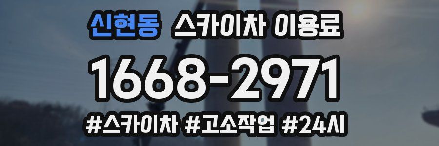 신현동 스카이차 이용료