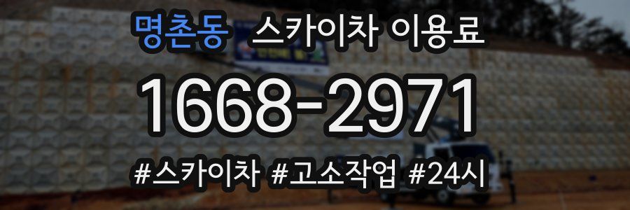 명촌동 스카이차 이용료