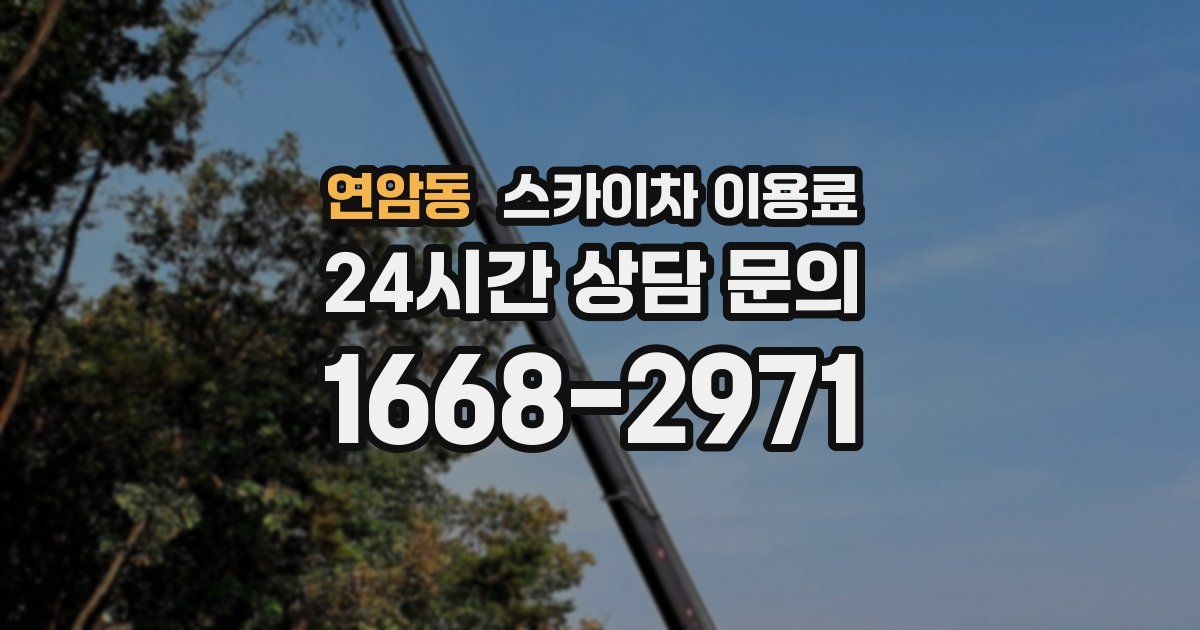 연암동 스카이차 이용료