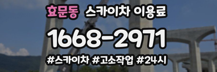 효문동 스카이차 이용료
