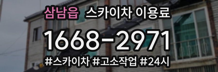 삼남읍 스카이차 이용료
