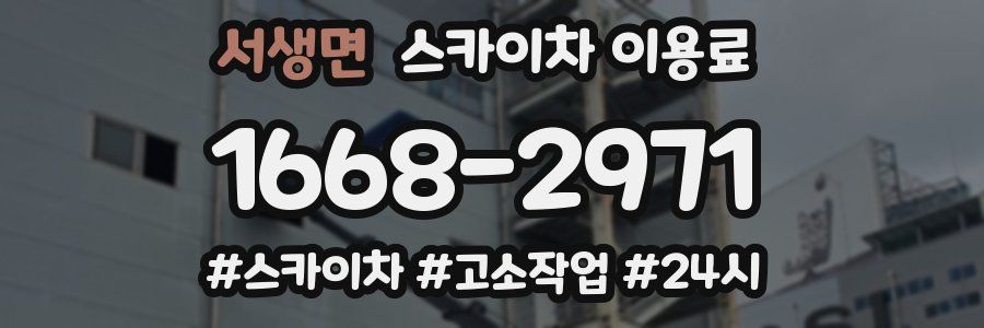 서생면 스카이차 이용료