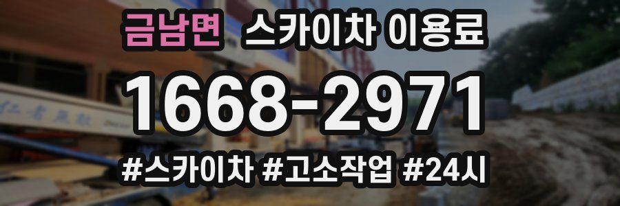 금남면 스카이차 이용료