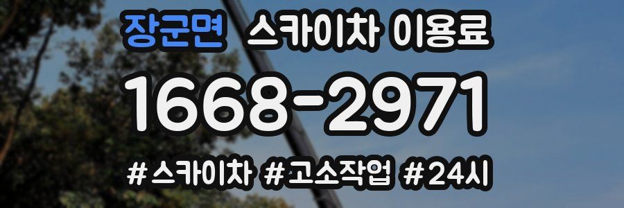 장군면 스카이차 이용료