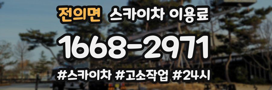 전의면 스카이차 이용료