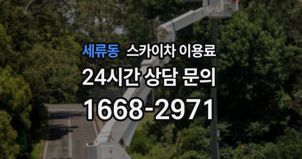 세류동 스카이차 이용료