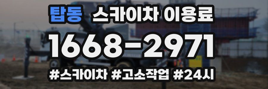 탑동 스카이차 이용료