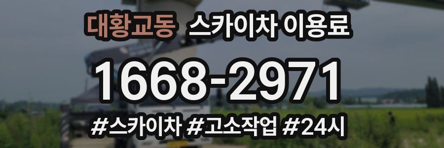 대황교동 스카이차 이용료