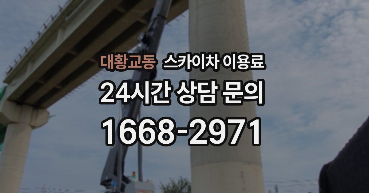 대황교동 스카이차 이용료
