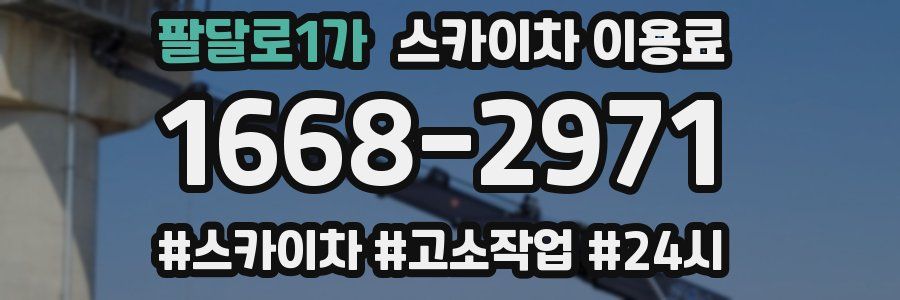 팔달로1가 스카이차 이용료