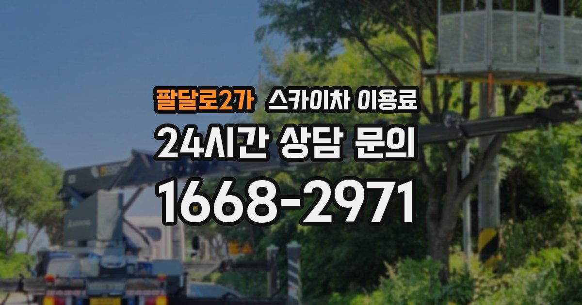 팔달로2가 스카이차 이용료