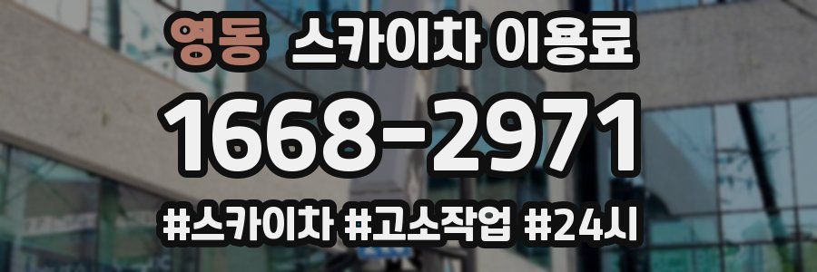 영동 스카이차 이용료