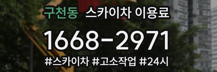 구천동 스카이차 이용료