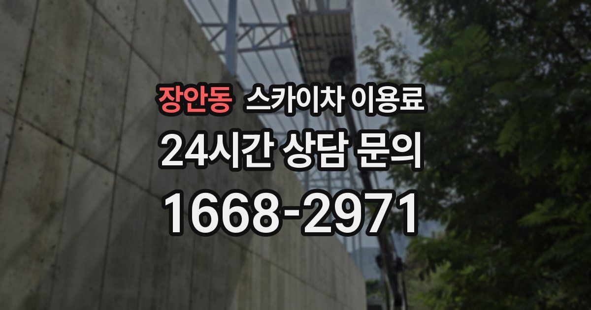 장안동 스카이차 이용료