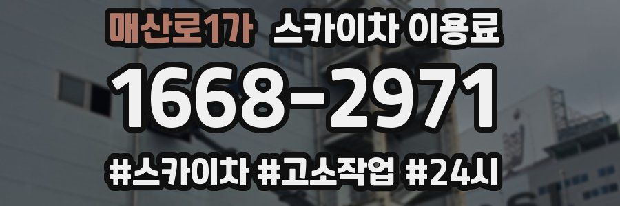 매산로1가 스카이차 이용료