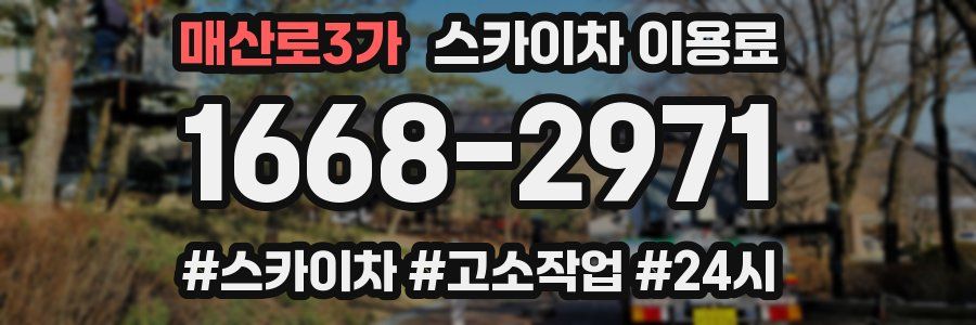 매산로3가 스카이차 이용료