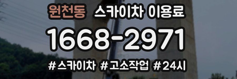 원천동 스카이차 이용료