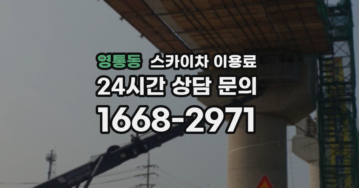 영통동 스카이차 이용료