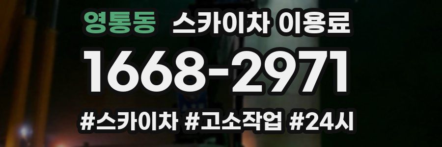 영통동 스카이차 이용료
