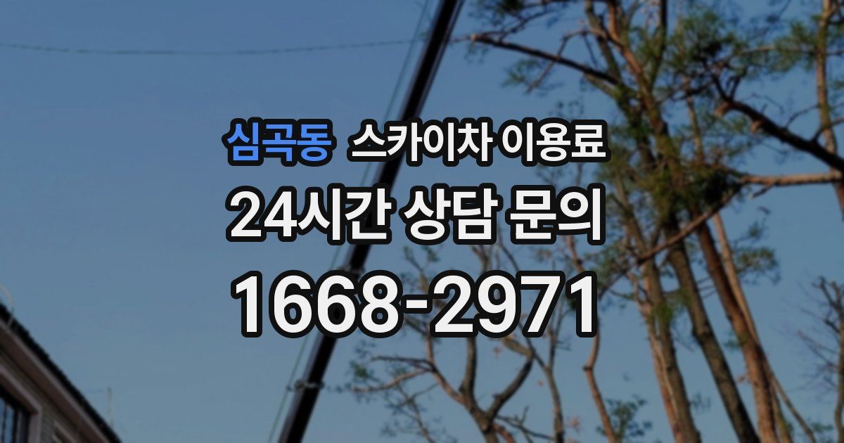 심곡동 스카이차 이용료