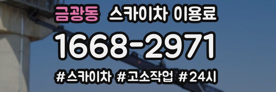 금광동 스카이차 이용료