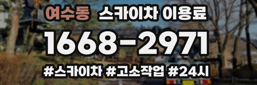 여수동 스카이차 이용료