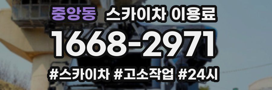 중앙동 스카이차 이용료