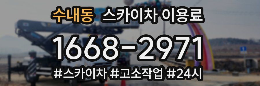 수내동 스카이차 이용료