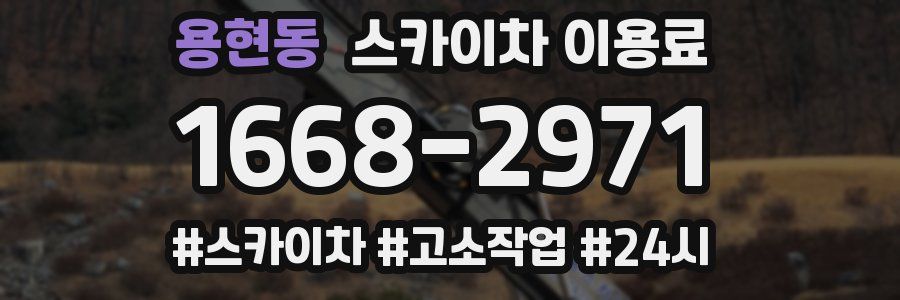 용현동 스카이차 이용료