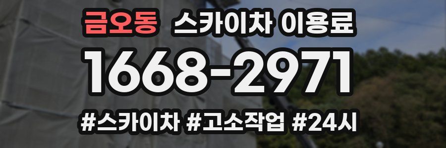 금오동 스카이차 이용료