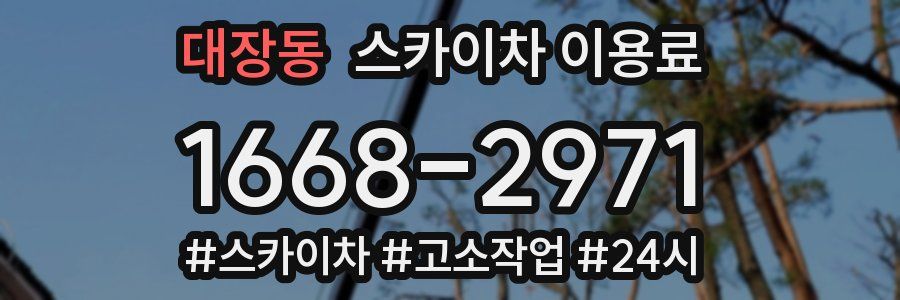 대장동 스카이차 이용료
