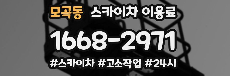 모곡동 스카이차 이용료