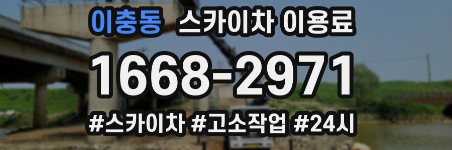 이충동 스카이차 이용료
