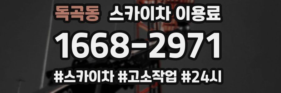 독곡동 스카이차 이용료
