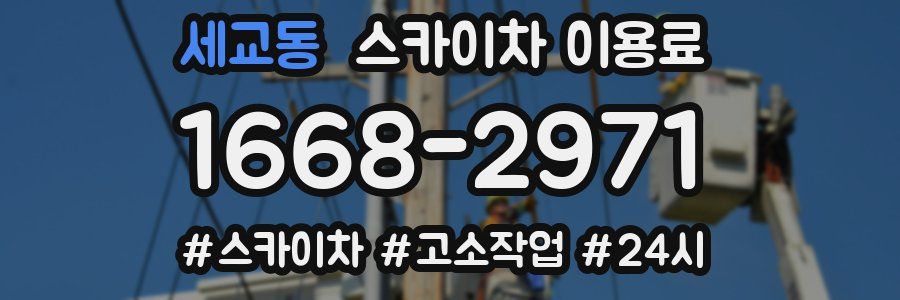 세교동 스카이차 이용료