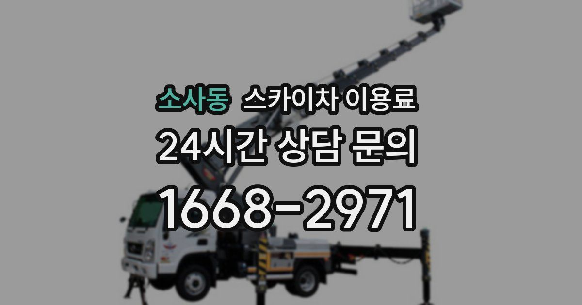 소사동 스카이차 이용료