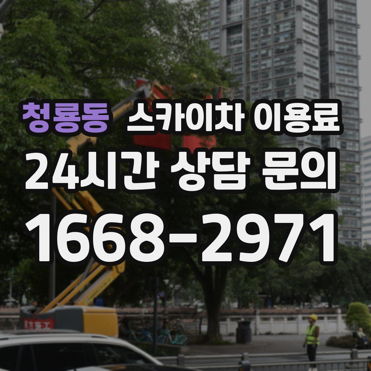 청룡동 스카이차 이용료