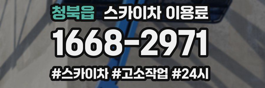 청북읍 스카이차 이용료