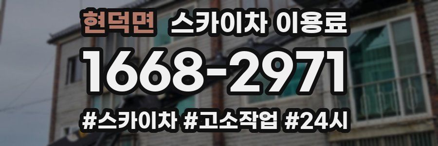 현덕면 스카이차 이용료