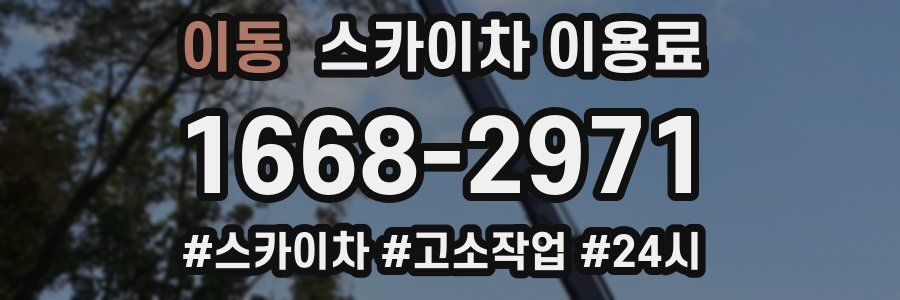 이동 스카이차 이용료