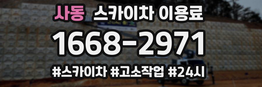 사동 스카이차 이용료