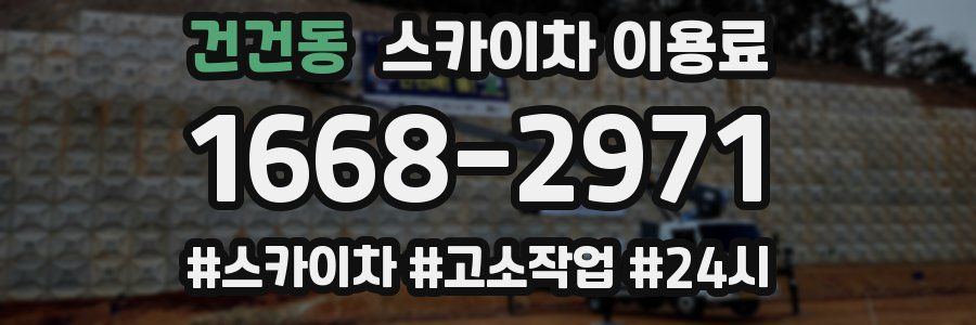 건건동 스카이차 이용료