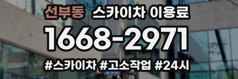 선부동 스카이차 이용료