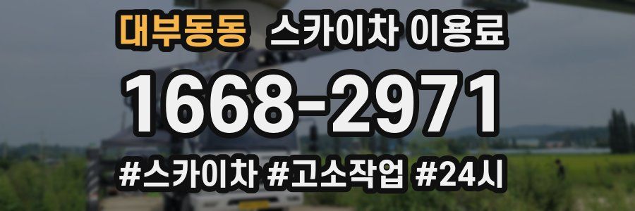 대부동동 스카이차 이용료