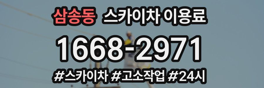 삼송동 스카이차 이용료