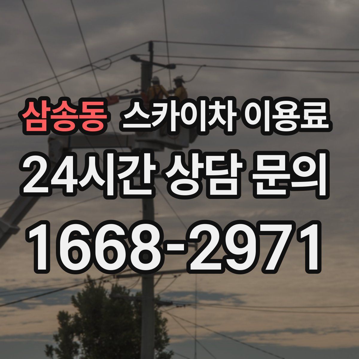 삼송동 스카이차 이용료