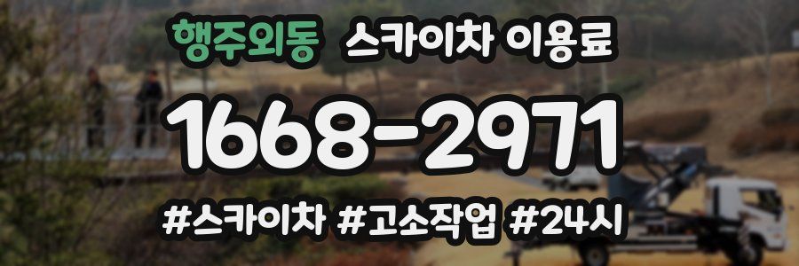 행주외동 스카이차 이용료