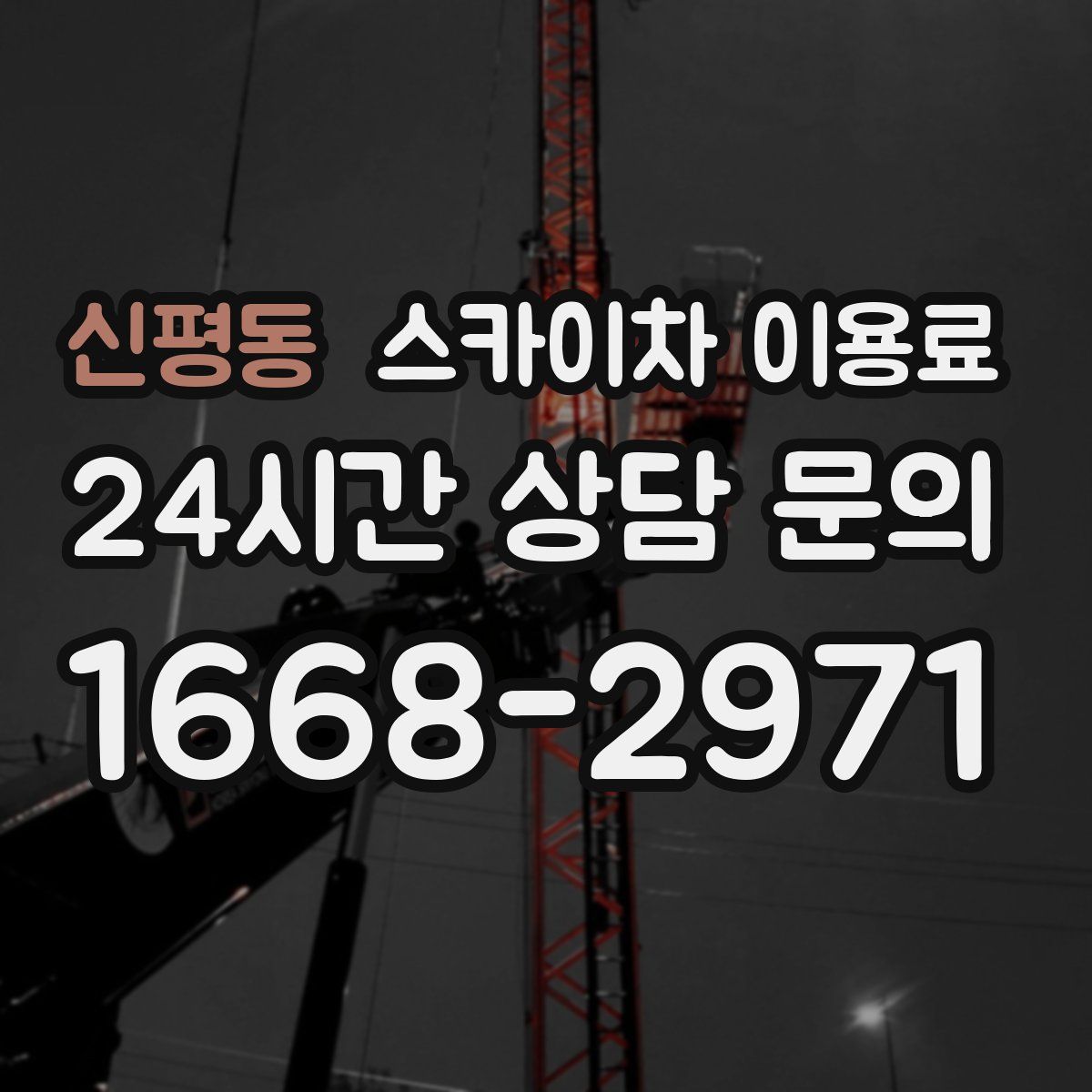 신평동 스카이차 이용료