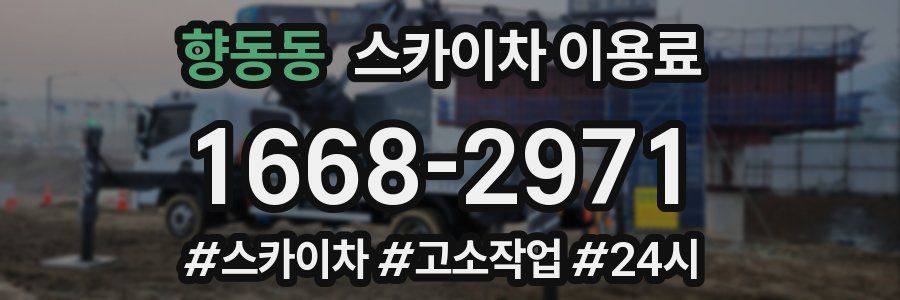 향동동 스카이차 이용료